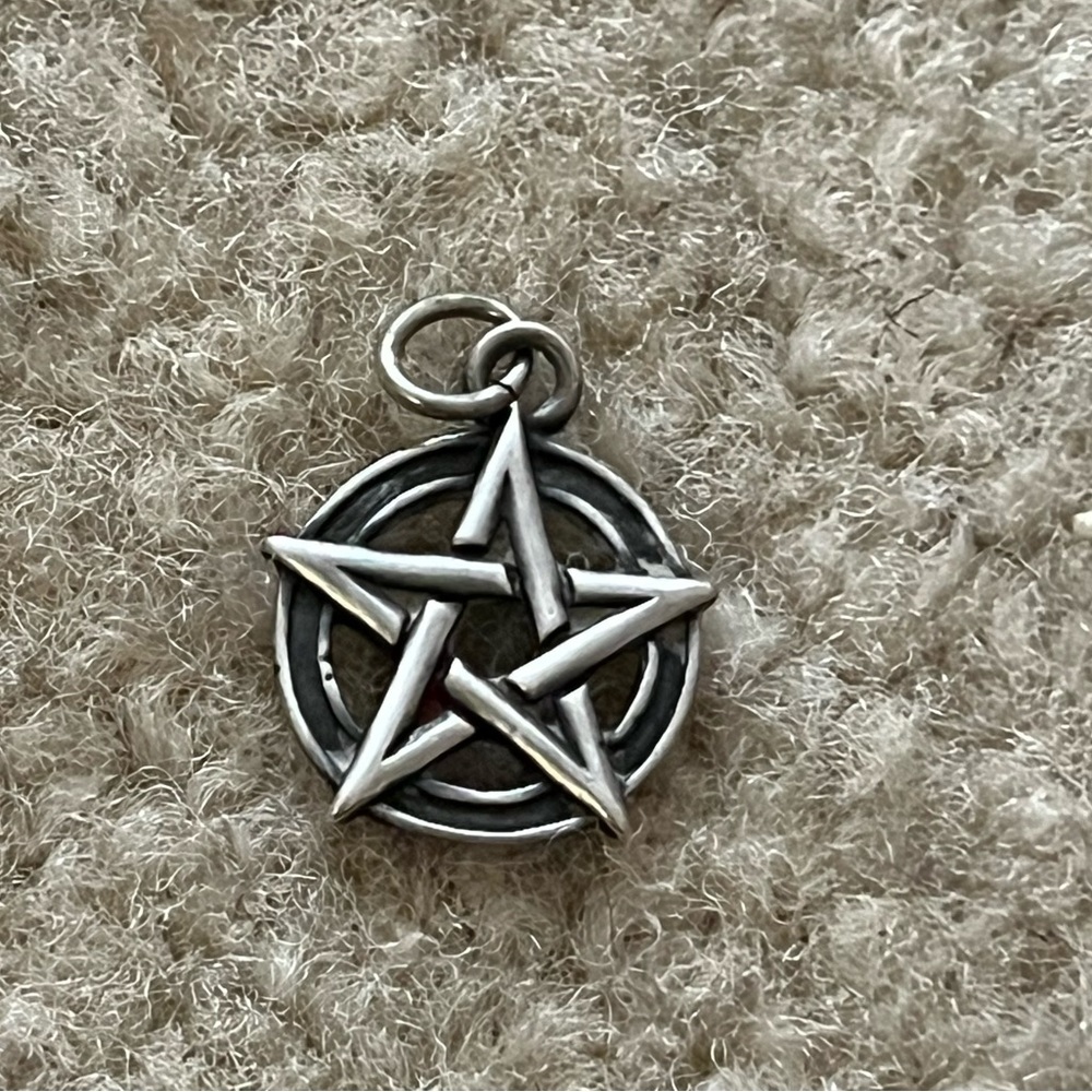 Vintage pentagram in sterling silver.